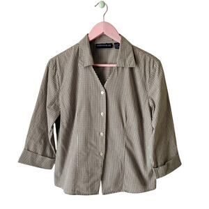 Vintage Mountain Lake Gingham Shirt